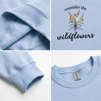 Consider The Wildflowers Embroidered Sweatshirt