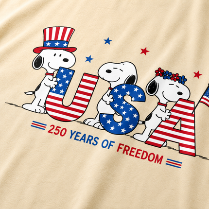 Comfort Colors USA 250 Years of Freedom Patriotic Puppies T-Shirt