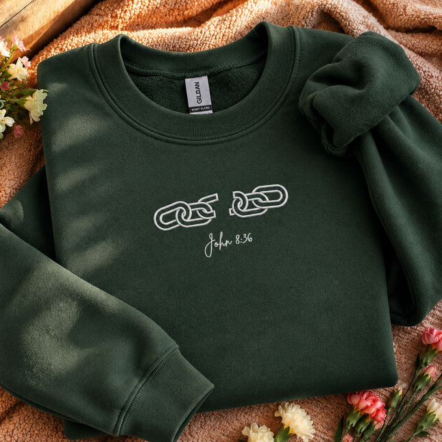 Broken Chains John 836 Embroidered Sweatshirt
