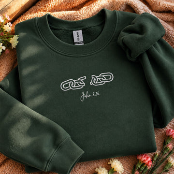 Broken Chains John 836 Embroidered Sweatshirt