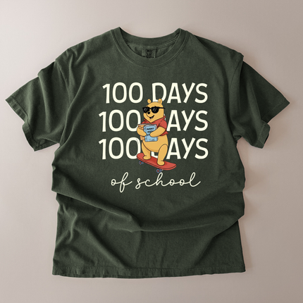Comfort Colors 100 Days Of School Bear T-Shirt