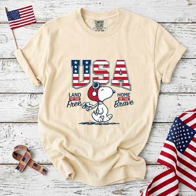 Comfort Colors USA Land Of The Free T-Shirt