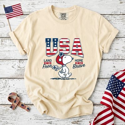 Comfort Colors USA Land Of The Free T-Shirt