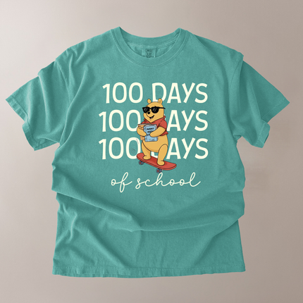 Comfort Colors 100 Days Of School Bear T-Shirt