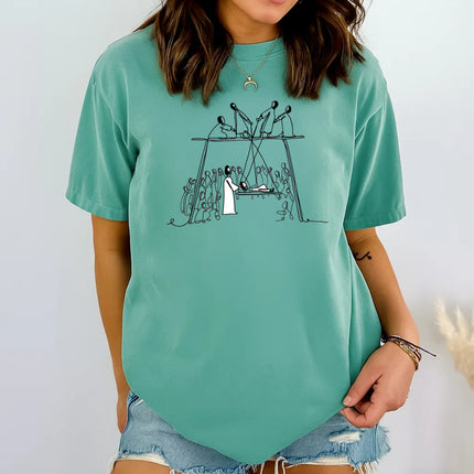 Comfort Color Jesus healing the paralytic T-Shirt