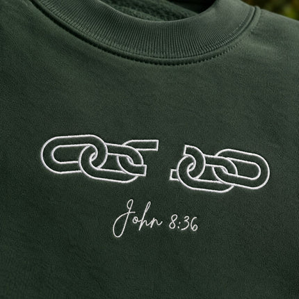 Broken Chains John 836 Embroidered Sweatshirt