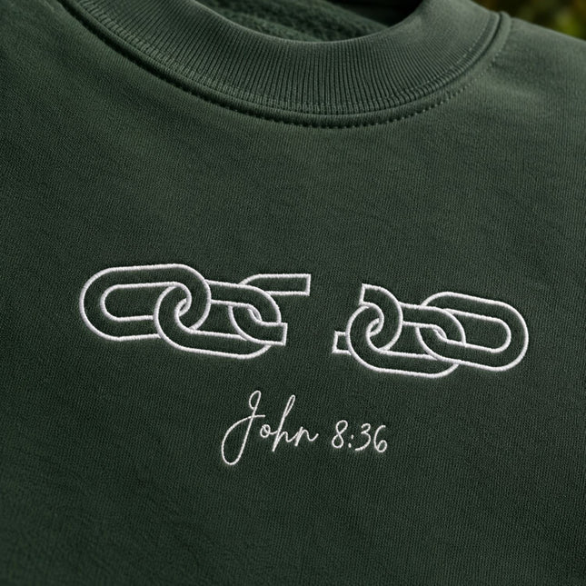 Broken Chains John 836 Embroidered Sweatshirt