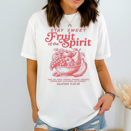 Comfort Color “Stay Sweet, Fruit of the Spirit” Christian T-shirt