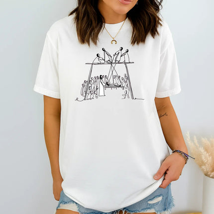 Comfort Color Jesus healing the paralytic T-Shirt
