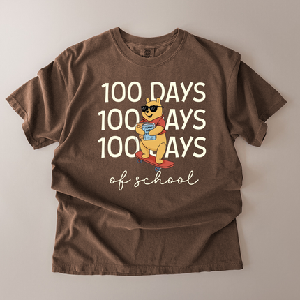 Comfort Colors 100 Days Of School Bear T-Shirt