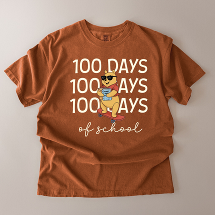 Comfort Colors 100 Days Of School Bear T-Shirt