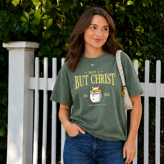 Comfort Colors Not I But Christ In Me T-shirt