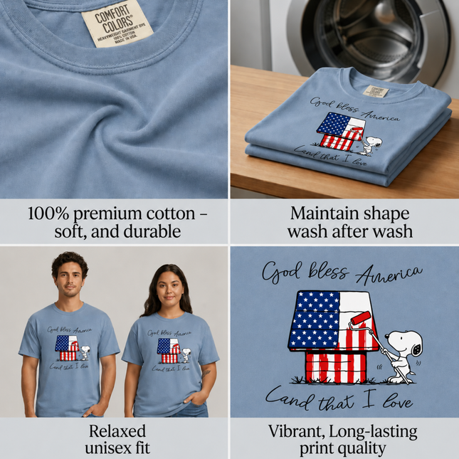 Comfort Colors God Bless America T-Shirt