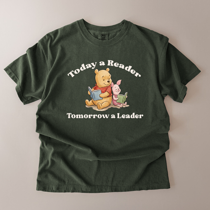Comfort Colors Reader Leader Pooh And Piglet T-Shirt