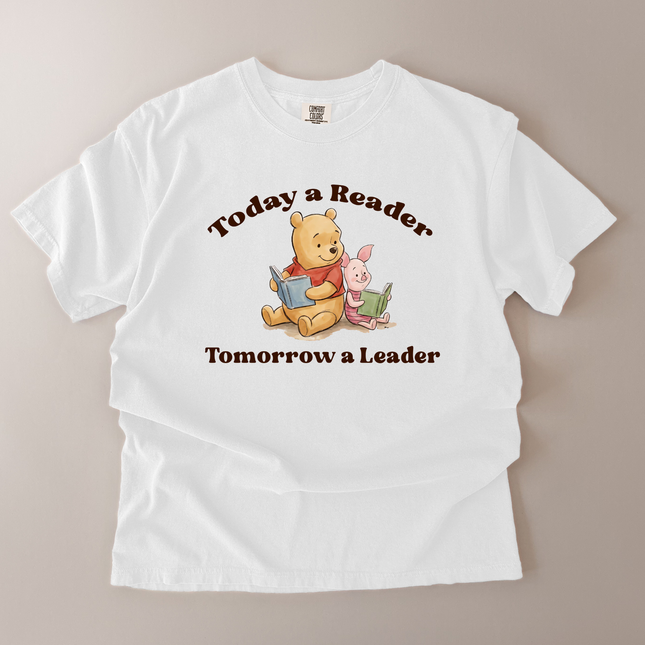 Comfort Colors Reader Leader Pooh And Piglet T-Shirt