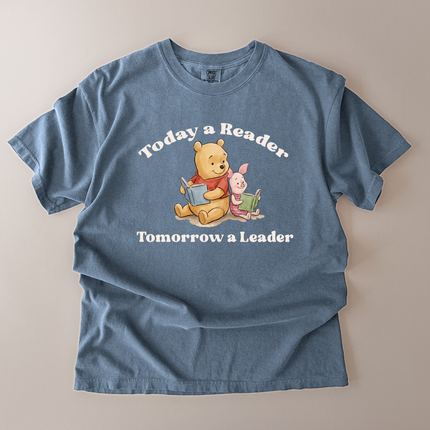 Comfort Colors Reader Leader Pooh And Piglet T-Shirt