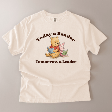 Comfort Colors Reader Leader Pooh And Piglet T-Shirt