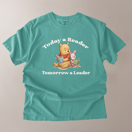 Comfort Colors Reader Leader Pooh And Piglet T-Shirt