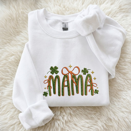 Lucky Mama Embroidered Sweatshirt