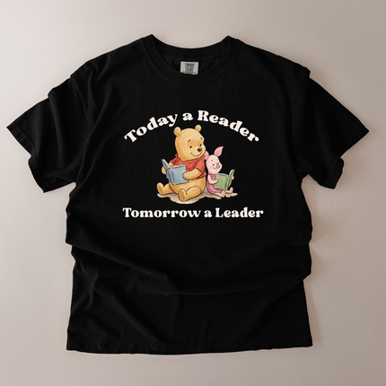 Comfort Colors Reader Leader Pooh And Piglet T-Shirt