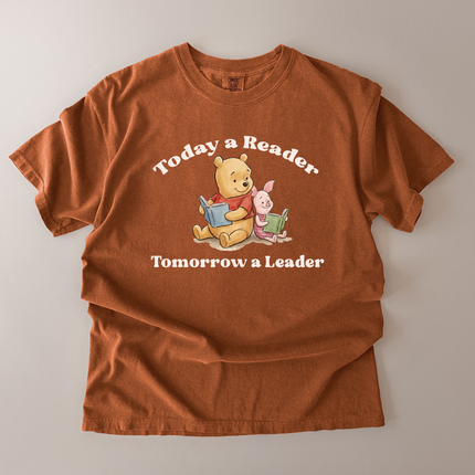 Comfort Colors Reader Leader Pooh And Piglet T-Shirt