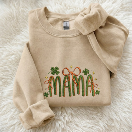 Lucky Mama Embroidered Sweatshirt
