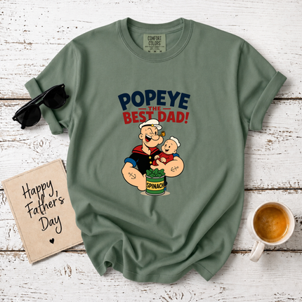 Comfort Colors Sailor Best Dad & Baby Spinach T-Shirt
