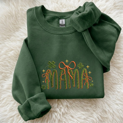 Lucky Mama Embroidered Sweatshirt