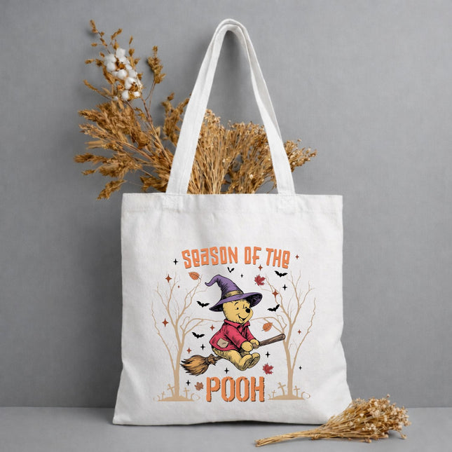 Season Of The Pooh Halloween Tote Bag