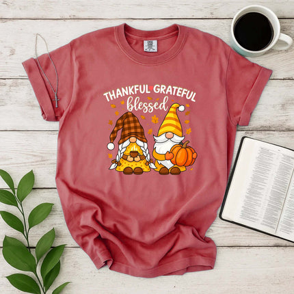 Comfort Colors Thankful and Grateful Thanksgiving T-Shirt