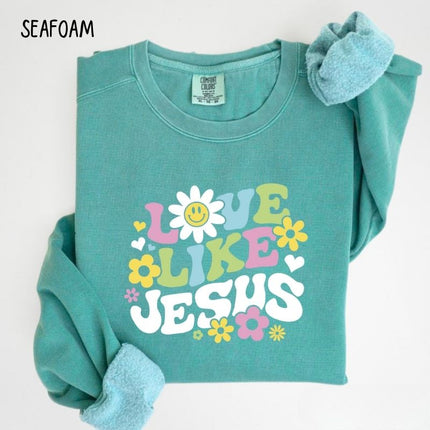 Comfort Color LOVE LIKE JESUS Sweatshirt