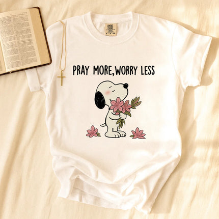 Comfort Colors Pray More Worry Less T-Shirt