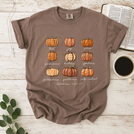 Comfort Colors Buffalo Plaid Pumpkin T-Shirt