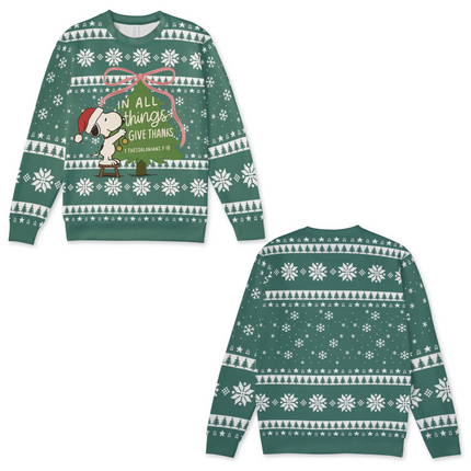 Give Thanks Snoopy 3D Sweater