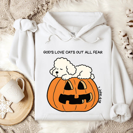God's Love Cats Out All Fear Gildan Hoodie