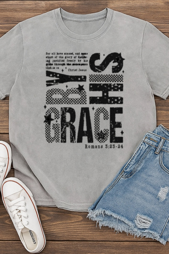 By His Grace Christian T-Shirt