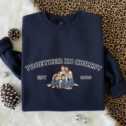 Together In Christ Embroidered Sweatshirt