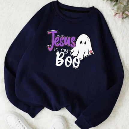 Jesus Is My Boo Sweatshirt - Funny Faith Graphic Crewneck