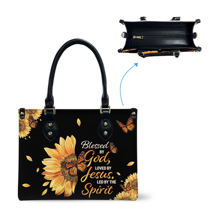 Led by the Spirit Leather Handbag