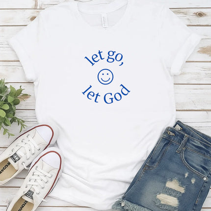 Comfort Colors Let Go Let God Christian T-Shirt