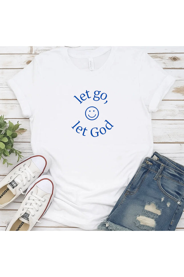 Comfort Colors Let Go Let God Christian T-Shirt