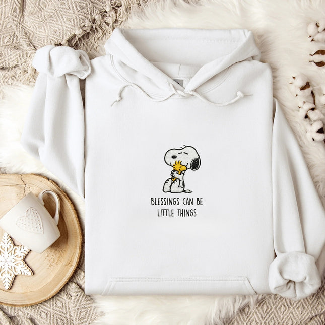 Blessings Can Be Little Things Embroidered Hoodie