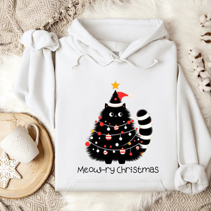 Meow-ry Christmas Hoodie