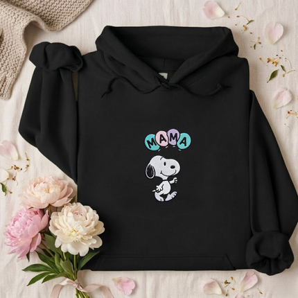 MAMA Pastel Balloons Embroidered Hoodie