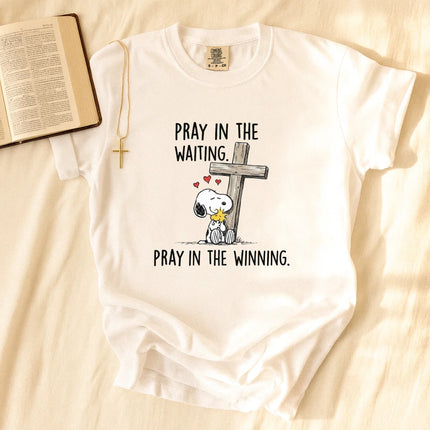 Comfort Colors Pray in the waiting T-Shirt