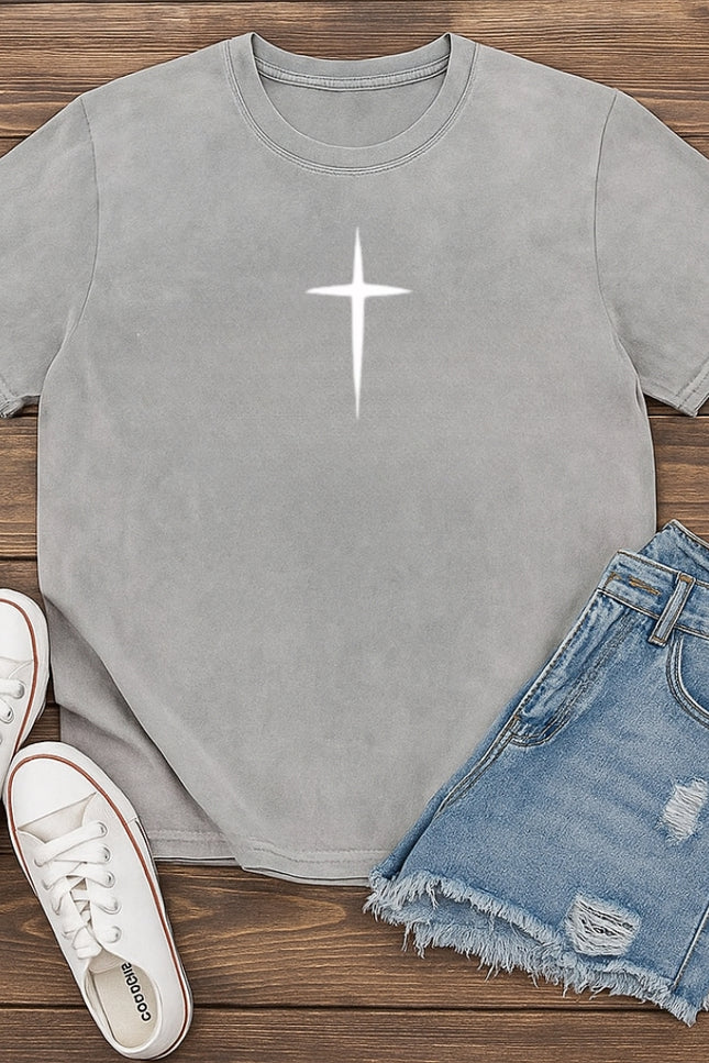 Minimalist Christian Cross T-Shirt