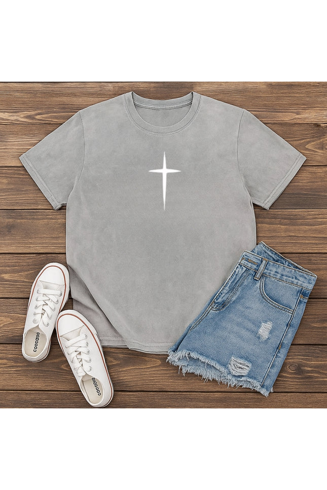 Minimalist Christian Cross T-Shirt