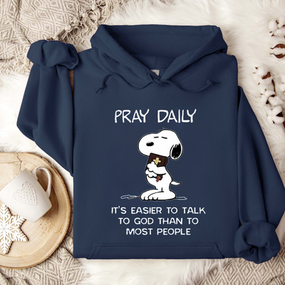 Pray Daily It's Easier Hoodie