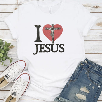 Comfort Colors I Love Jesus Graphic Tee