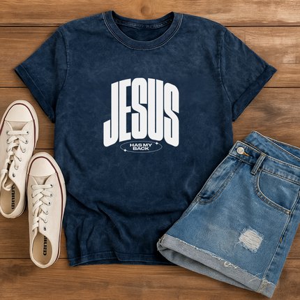 Jesus Has My Back Inspirational Graphic T-Shirt